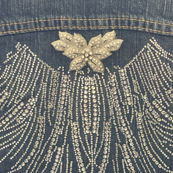 GAP Indigo Denim Jacket with Embellishments - Picture 2 of 5